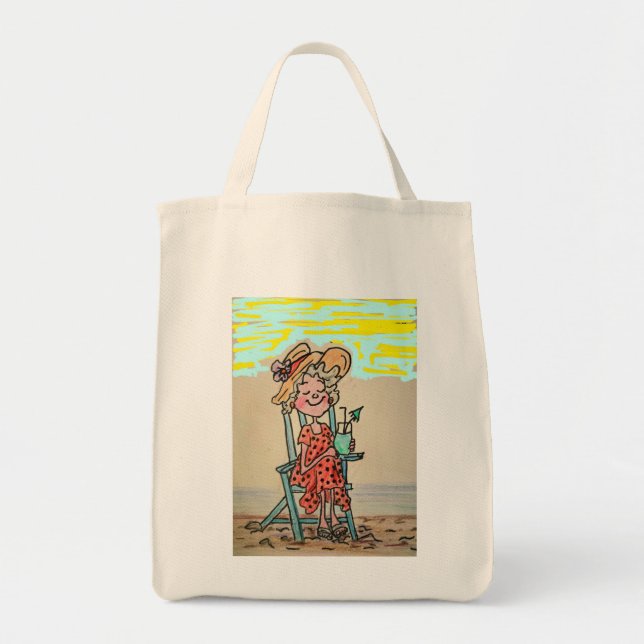 GROCERY TOTE BAG - RELAXATION (Front)