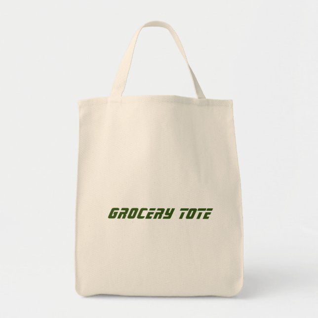 Grocery-Tote text name Printed Wedding party gifts Tote Bag (Front)