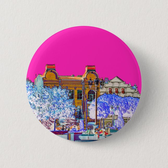 Grodno Belarus Architecture Button (Front)