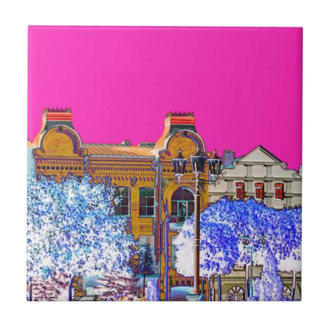 Grodno Belarus Architecture Ceramic Tile (Front)