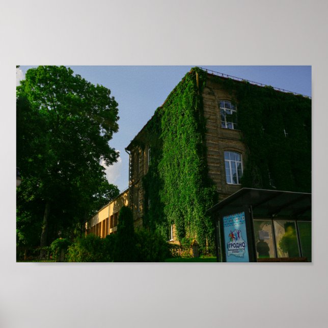 Grodno Belarus Architecture city University Poster (Front)