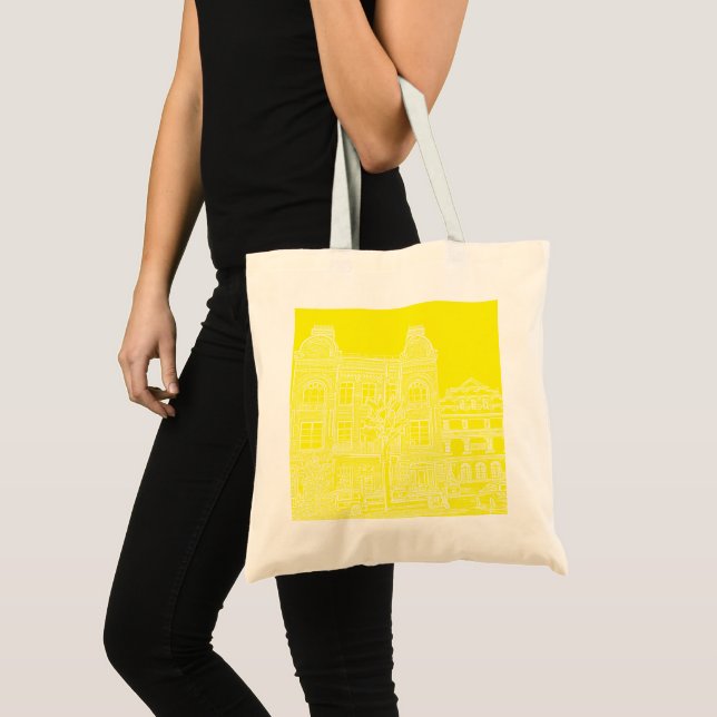 Grodno Belarus Architecture City View Sketch Tote Bag (Front (Product))