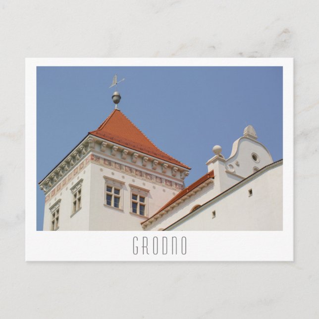 Grodno Belarus City Architecture Castle Postcard (Front)