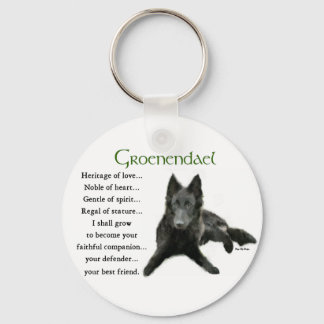Groenendael Belgian Sheepdog Gifts Keychain
