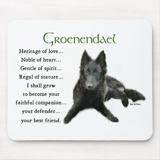 Groenendael Belgian Sheepdog Gifts Mouse Pad (Front)