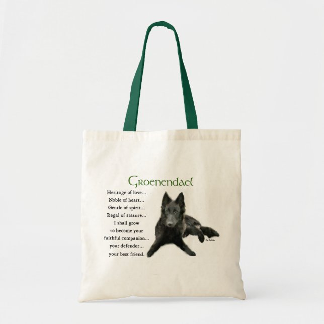 Groenendael Belgian Sheepdog Gifts Tote Bag (Front)