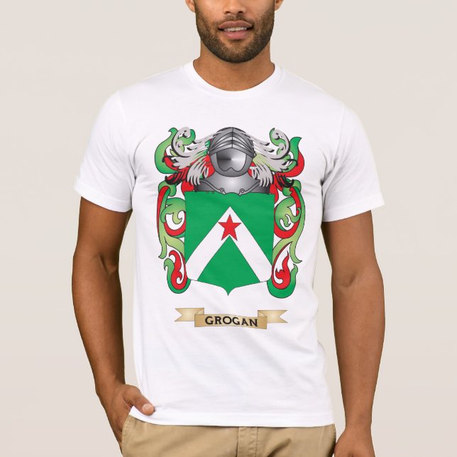 Grogan Coat of Arms (Family Crest) T-Shirt (Front)