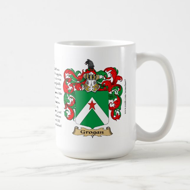 Grogan, the Origin, the Meaning and the Crest Coffee Mug (Right)