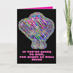 Grogger the Golem rise and shine inspirational Holiday Card