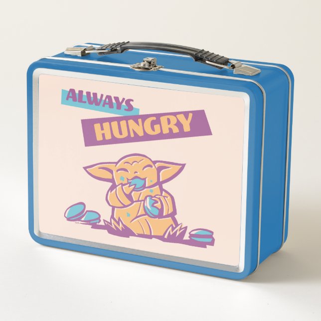 Grogu - Always Hungry Metal Lunch Box (Front)
