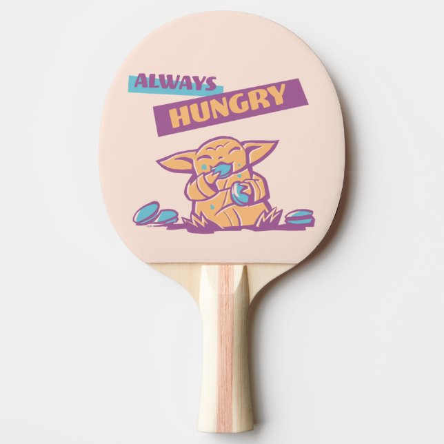 Grogu - Always Hungry Ping Pong Paddle (Front)