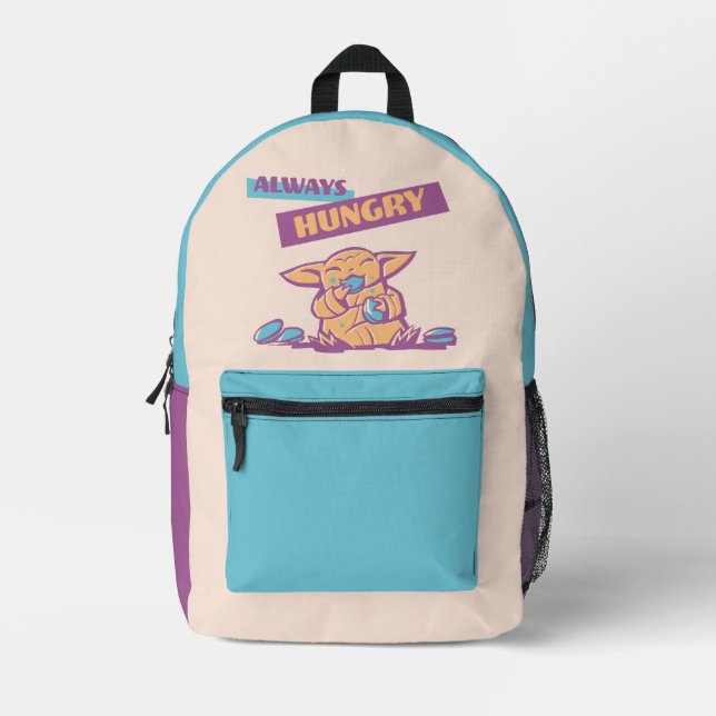 Grogu - Always Hungry Printed Backpack (Front)