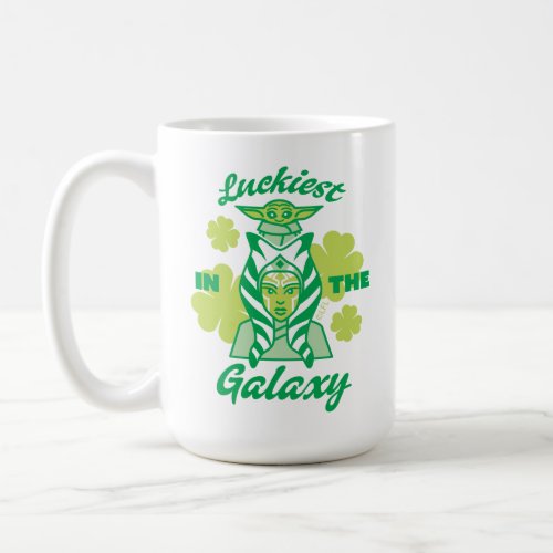 Grogu and Ahsoka Luckiest in the Galaxy Coffee Mug