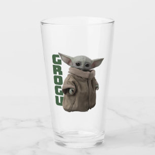 Grogu Character Name Graphic Glass