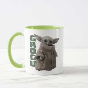 Grogu Character Name Graphic Mug