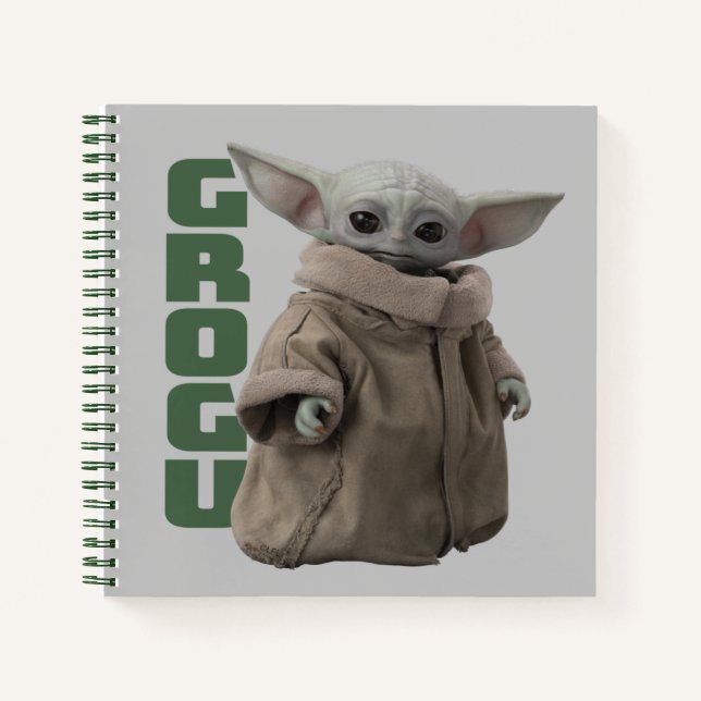 Grogu Character Name Graphic Notebook (Front)