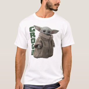 Grogu Character Name Graphic T-Shirt