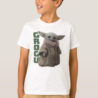 Grogu Character Name Graphic T-Shirt