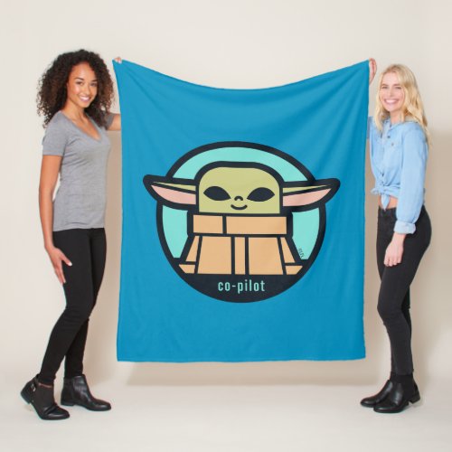 Grogu Co_Pilot Icon Fleece Blanket
