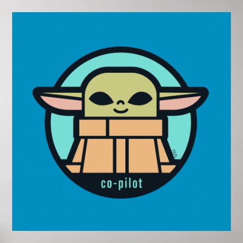 Grogu Co_Pilot Icon Poster