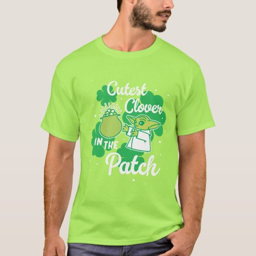Grogu Cutest Clover in the Patch T_Shirt