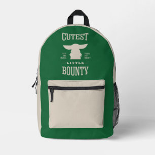Grogu - Cutest Little Bounty Printed Backpack