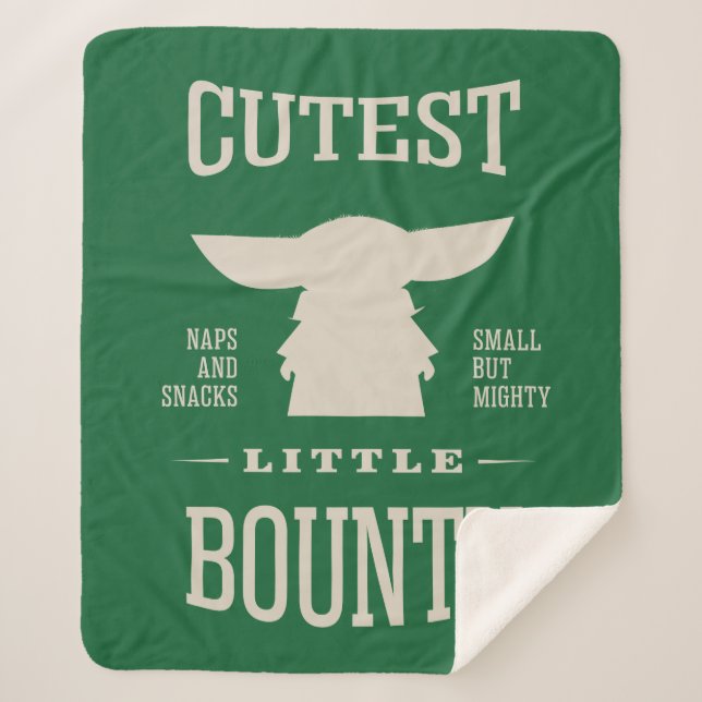 Grogu - Cutest Little Bounty Sherpa Blanket (Front)