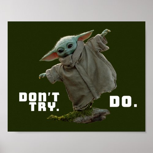 Grogu _ Dont Try Do Poster