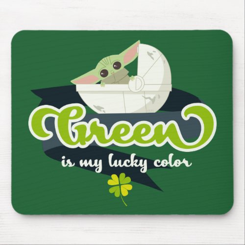 Grogu Green is my Lucky Color Mouse Pad