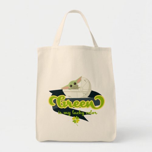 Grogu Green is my Lucky Color Tote Bag