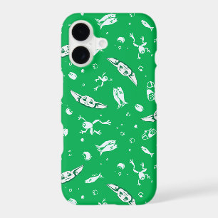 Grogu Green Snacks Pattern iPhone 17 Case