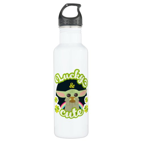 Grogu Lucky  Cute Stainless Steel Water Bottle