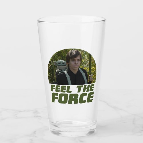 Grogu  Luke Skywalker _ Feel The Force Glass