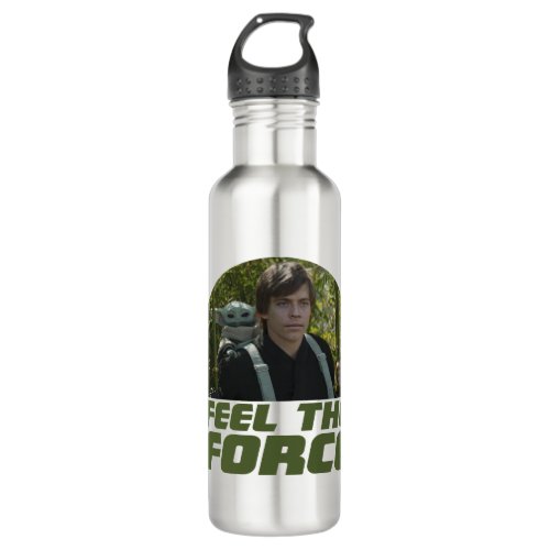 Grogu  Luke Skywalker _ Feel The Force Stainless Steel Water Bottle