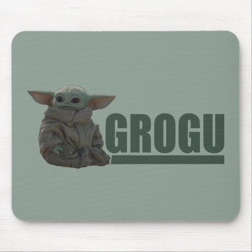 Grogu Name Graphic Mouse Pad