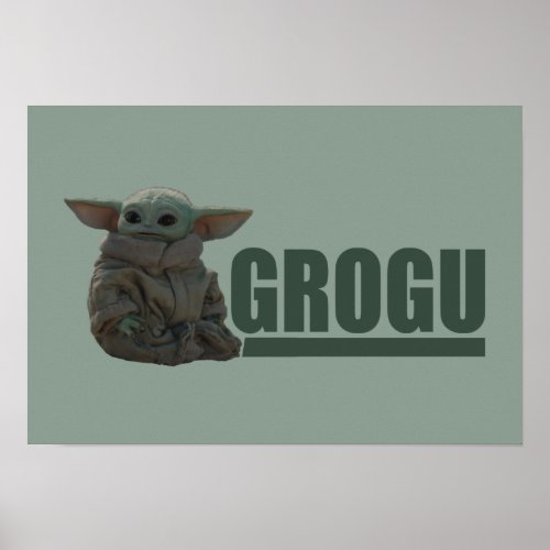 Grogu Name Graphic Poster