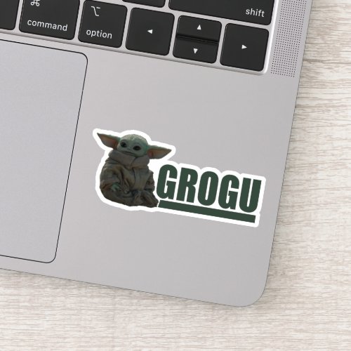 Grogu Name Graphic Sticker