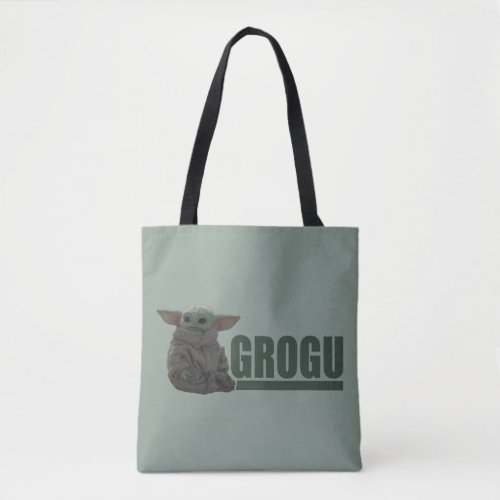 Grogu Name Graphic Tote Bag