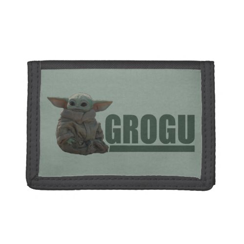 Grogu Name Graphic Trifold Wallet