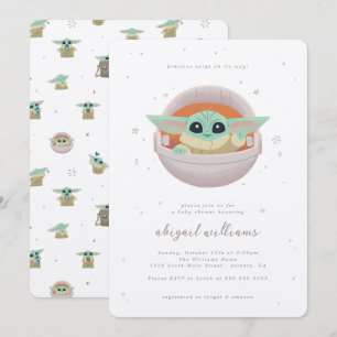 Grogu   Precious Cargo on its Way Baby Shower Invitation