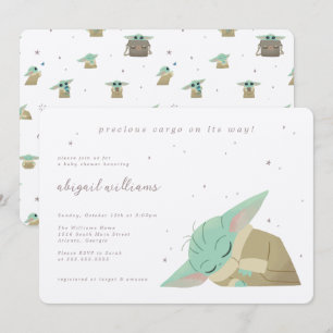 Grogu   Precious Cargo on its Way Baby Shower Invitation