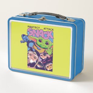 Grogu - Protect. Attack. SNACK! Metal Lunch Box