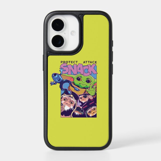 Grogu - Protect. Attack. SNACK! Otterbox iPhone Case (Back)