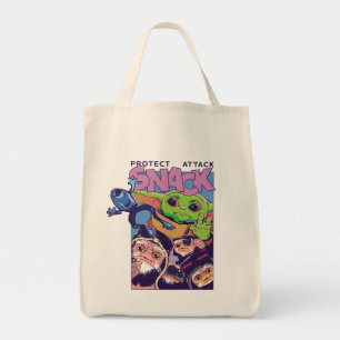 Grogu - Protect. Attack. SNACK! Tote Bag