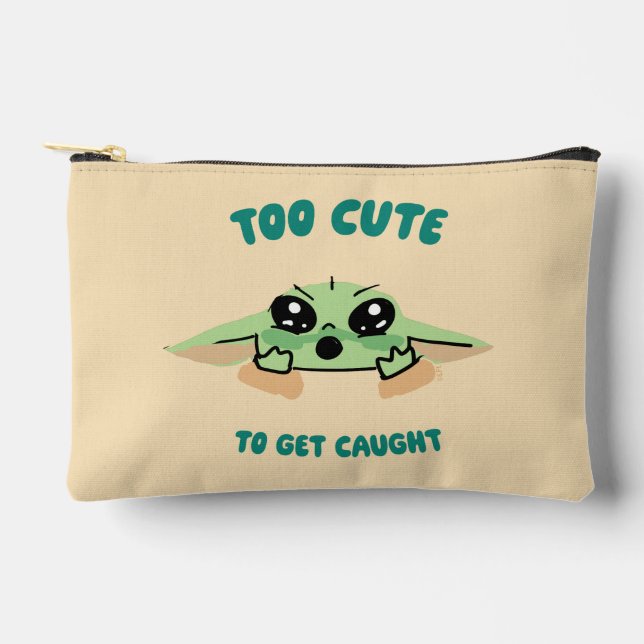 Grogu - Too Cute To Get Caught Accessory Pouch (Front)