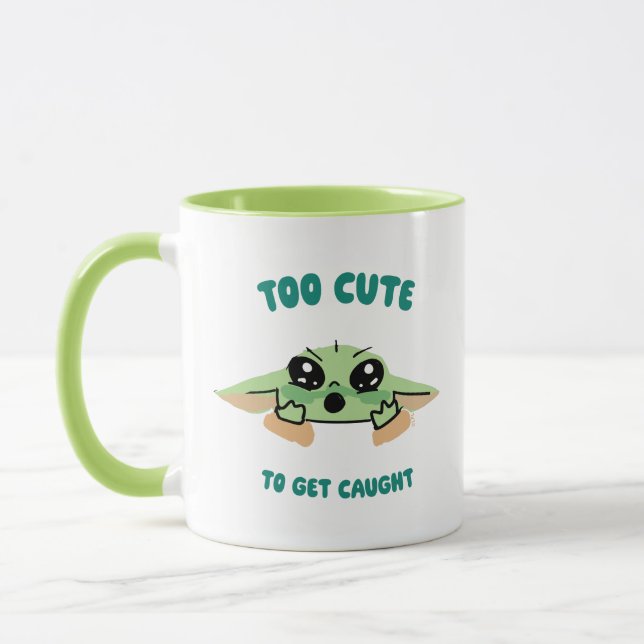 Grogu - Too Cute To Get Caught Mug (Left)