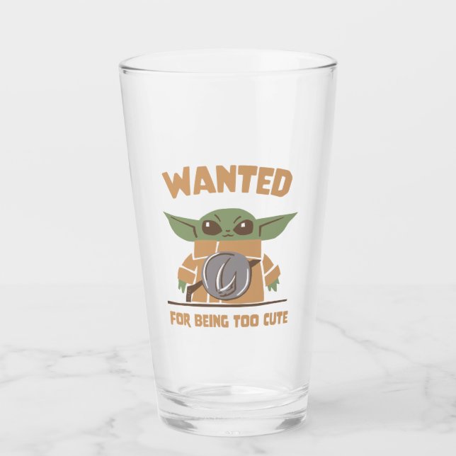 Grogu - Wanted: For Being Too Cute Glass (Front)