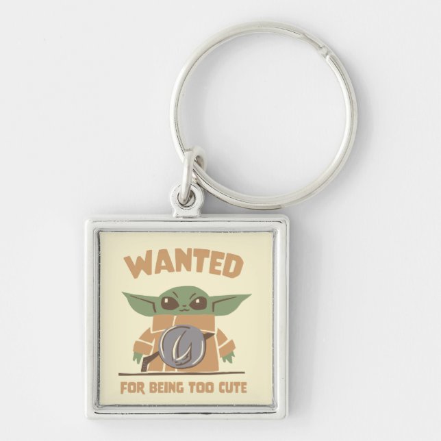Grogu - Wanted: For Being Too Cute Keychain (Front)