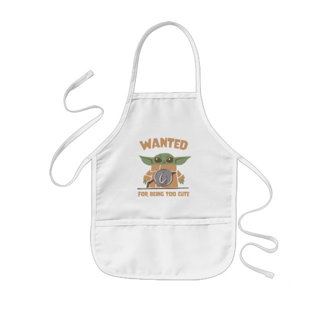 Grogu - Wanted: For Being Too Cute Kids' Apron (Front)