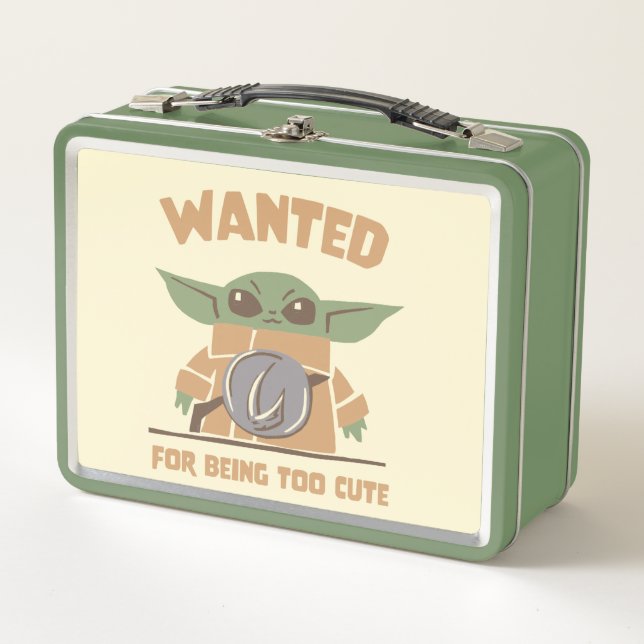 Grogu - Wanted: For Being Too Cute Metal Lunch Box (Front)